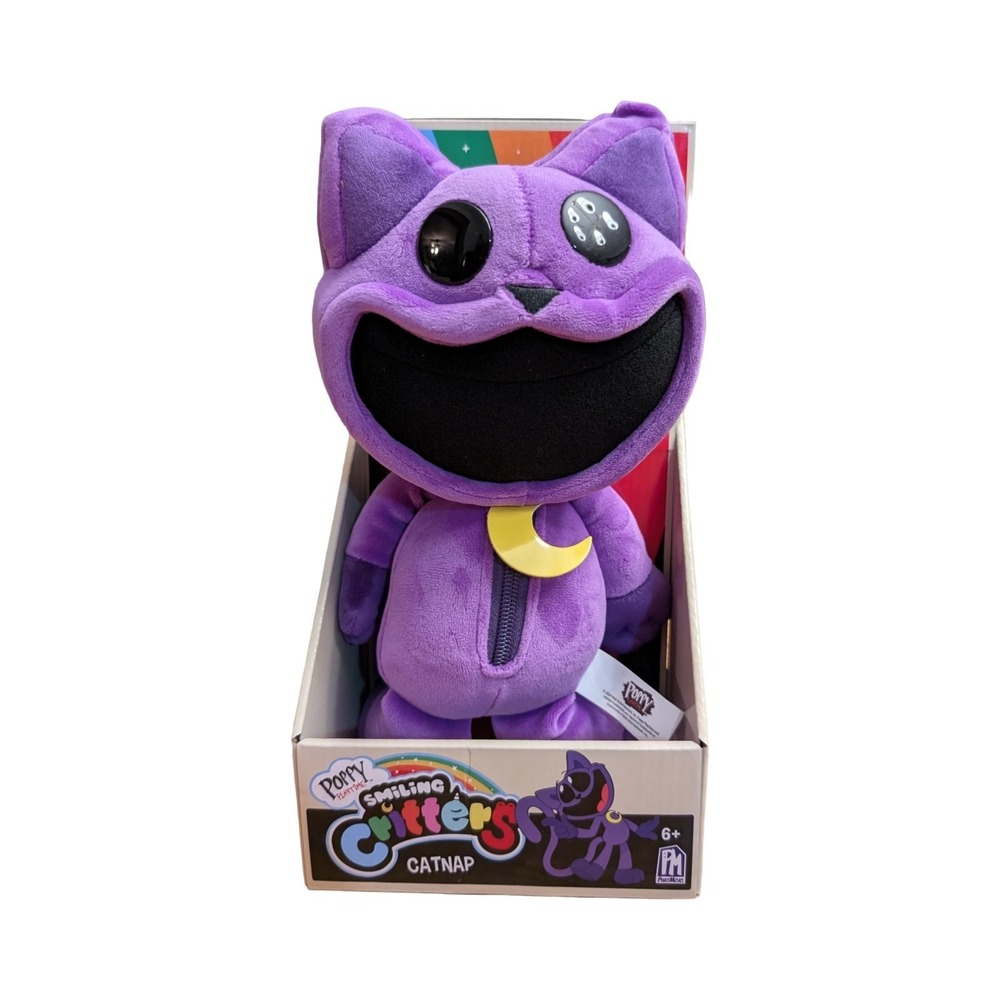 POPPY Playtime Smiling Critters DELUXE PLUSH Catnap Purple‎ 12" Cat 2024 NEW!!!